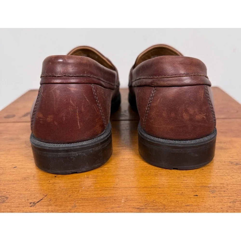 VTG G.H. Bass & Co Phillips  Brown Leather Loafers # 2684915 Mens - 9.5 Medium